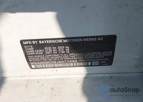 2018 BMW 330 I from USA, damaged, VIN WBA8B9C58JK677499